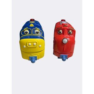 Chuggington Train Toys Lot Of 2 Plastic Engines Made By Learning Curve Brands
